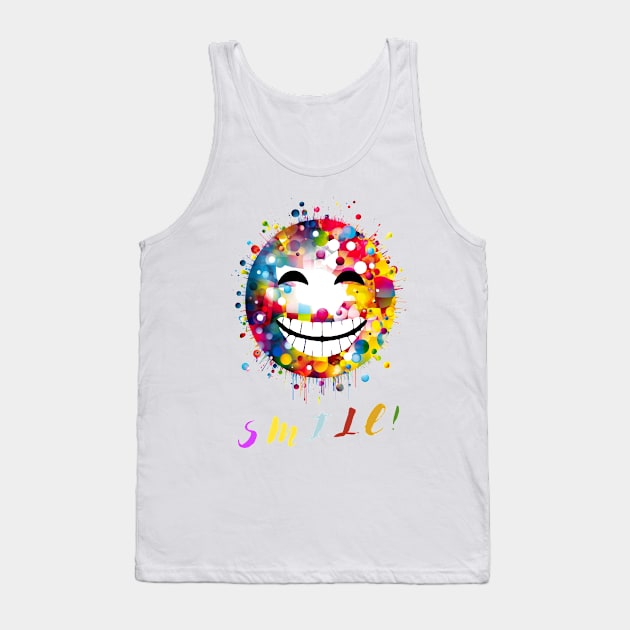 Smile and spread joy around you, Smiles are Contagious Tank Top by HSH-Designing